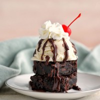 Warm Brownie Sundae