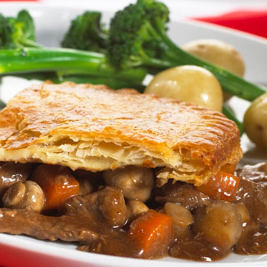 Guinness Steak and Mushroom Pie